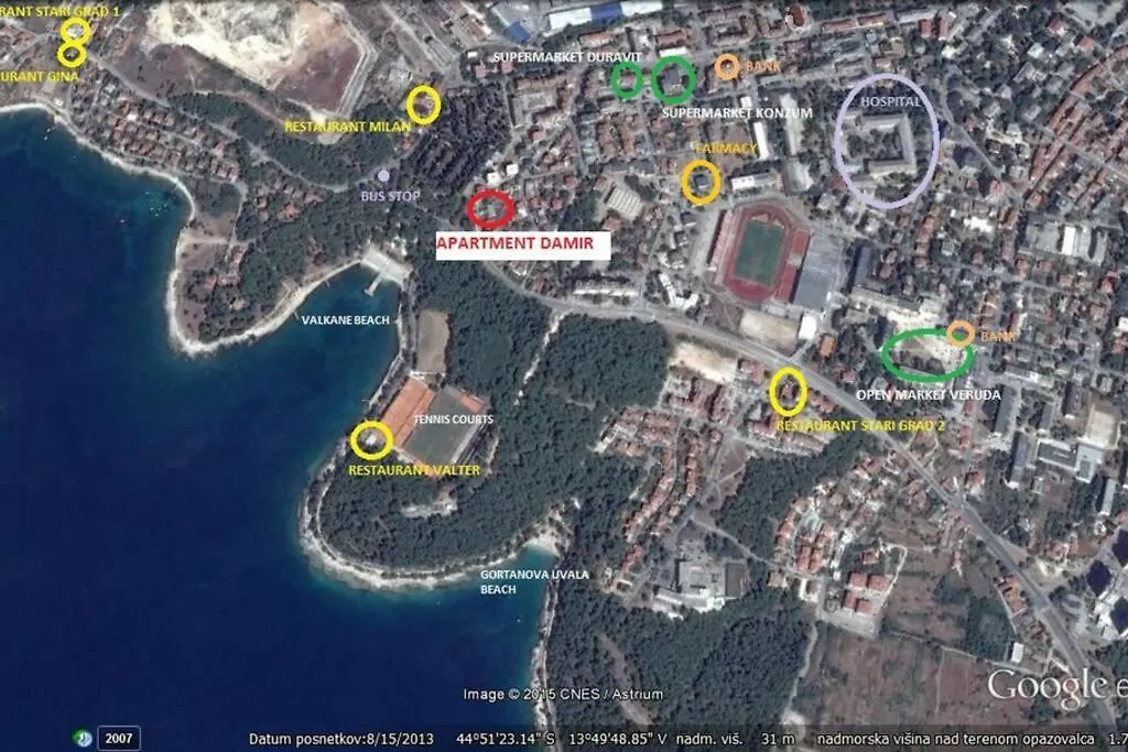 Apartment Damir 50 Meters From The Beach プーラ